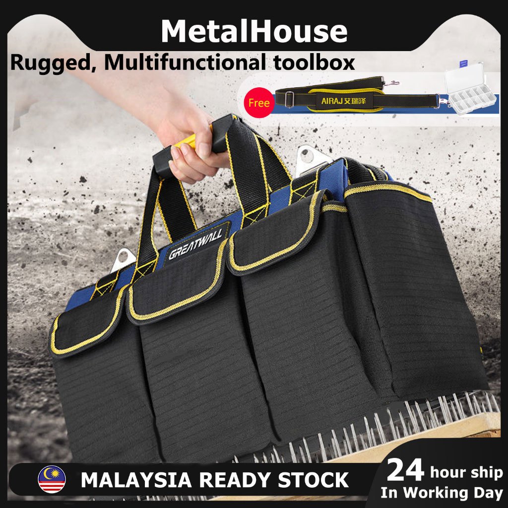 Heavy duty Electrician 13/17/19/21 inch Tool Bag workpro multi pocket ...