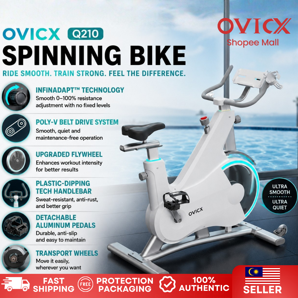 OVICX Q210/Q200 Spinning Bike Console/ Bluetooth | 10kg Flywheel ...