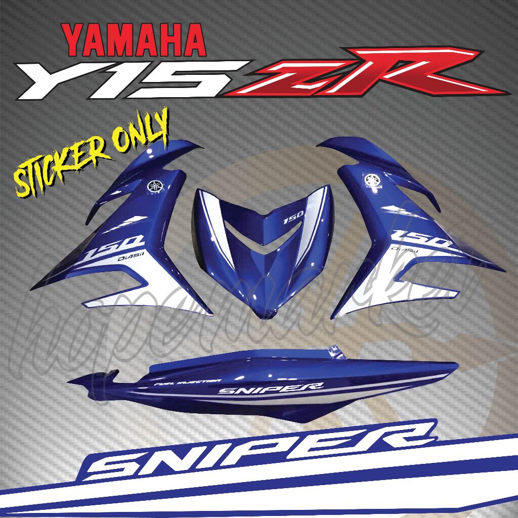 STRIPE MOTOR YAMAHA Y15ZR SNIPER GP 2017 (3) CUSTOM BODY STICKER ...