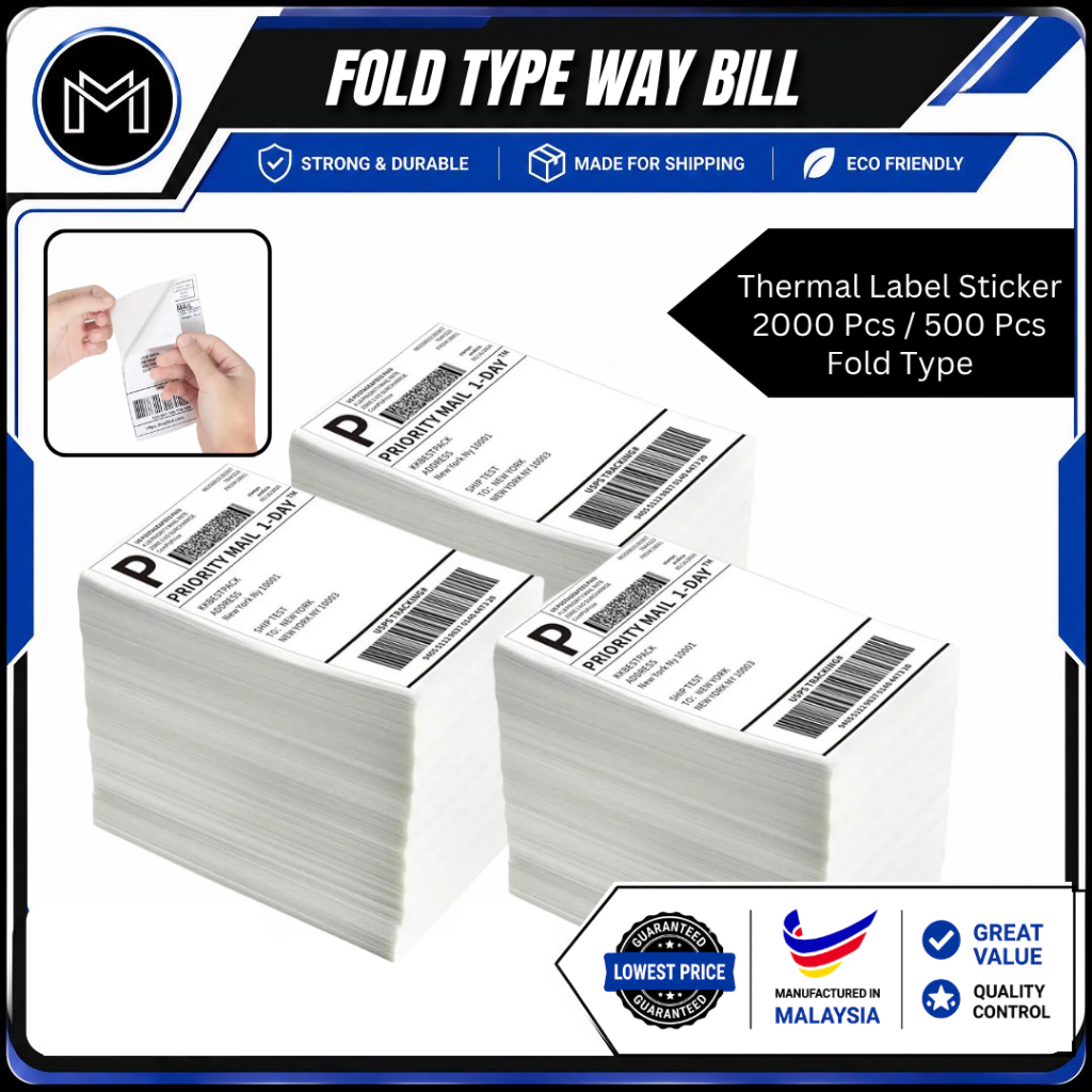 500pcs A6 Thermal Paper Label Sticker Printer Thermal Sticker Air ...