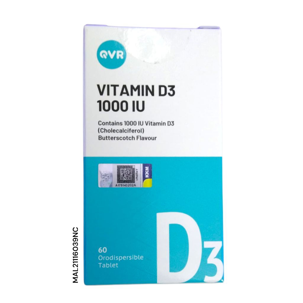 Vitamin D3 1000IU Orodispersible Tablets Butterscotch Flavor 30 Tablets ...