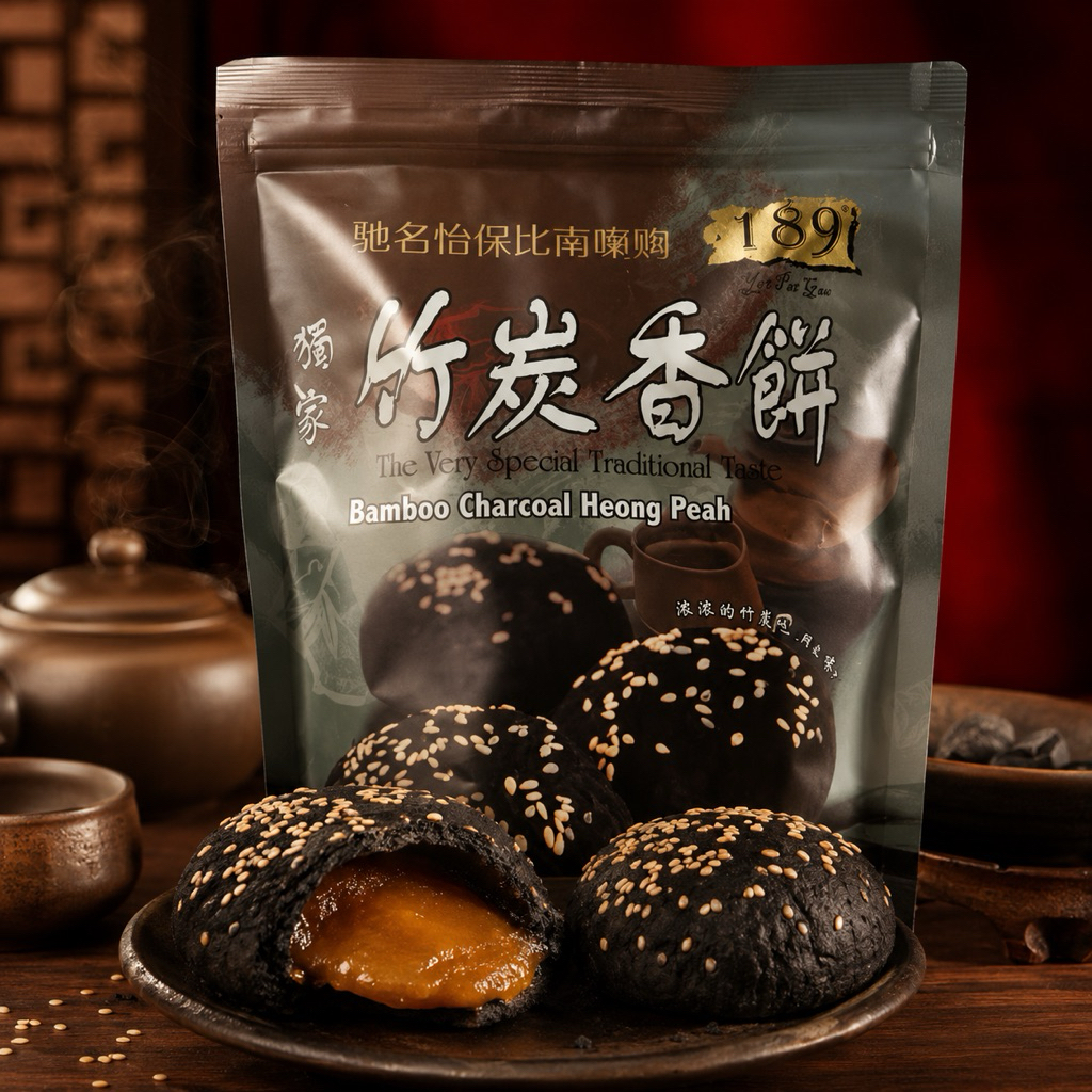 189 竹炭香饼炭烧马蹄酥189 charcoal heong peah | Shopee Malaysia