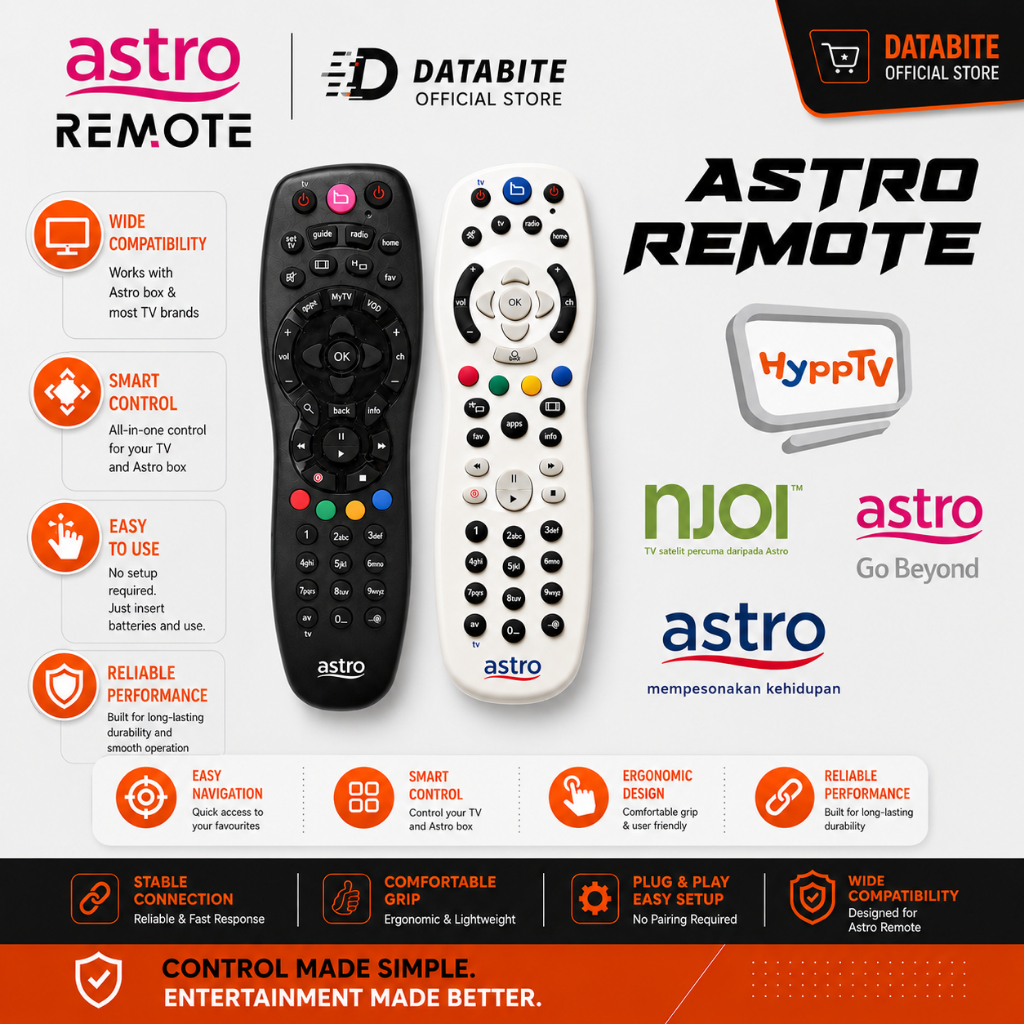 Astro Remote Control for Ultra/Ulti Box Beyond PVR NJOI HYPP Universal ...
