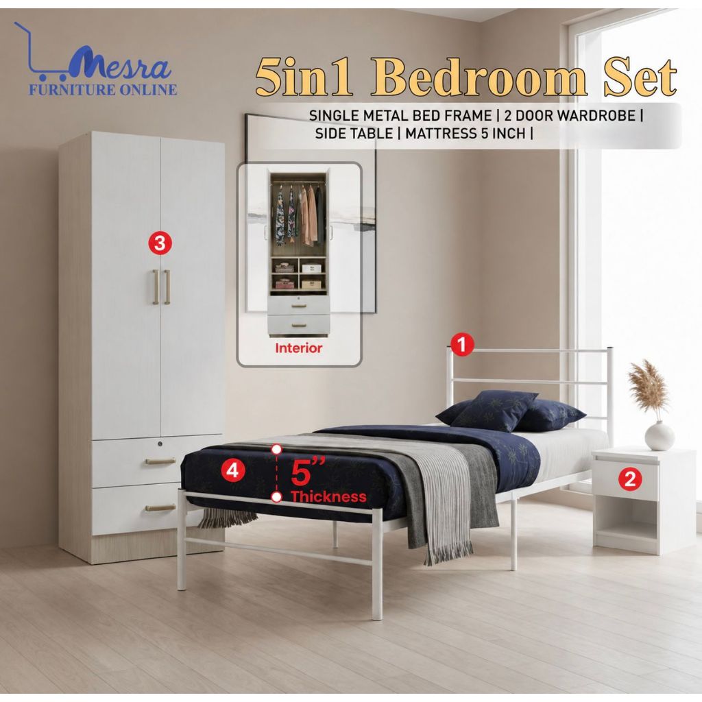 NEW!!!!! bedroom set , 2door wardrobe , 2door bedroom set , katil ...