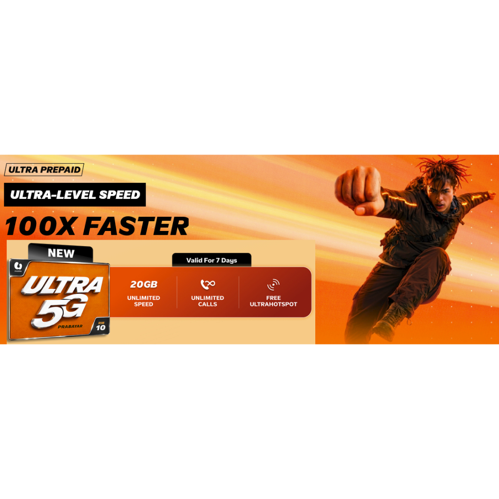 U MOBILE NEW 5G PREPAID PACK PLAN Ultra 10, 15, 28, 38, 50 DAN BORNEO ...