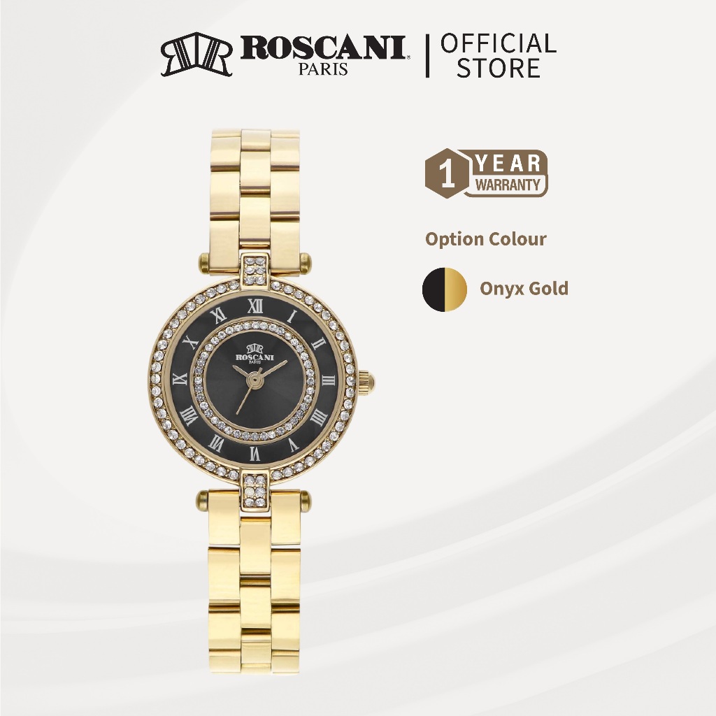 Roscani Celestia E49 Women Watch – Sunray Dial | Diamond Cut Crystal ...