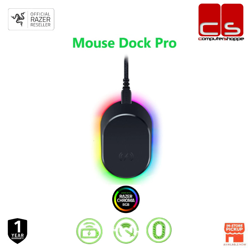 Razer Mouse Dock Pro Wireless Mouse Charging Dock with Integrated 4KHz ...