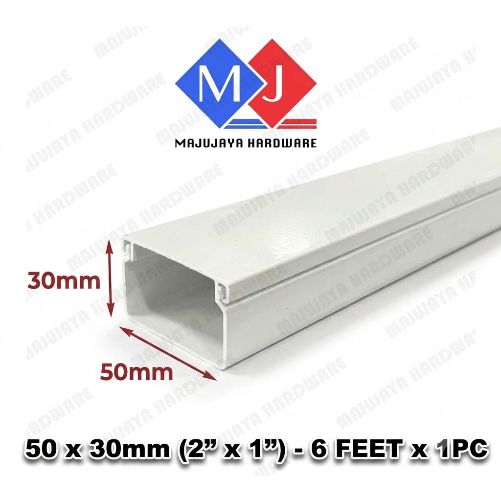 6FT PVC Wiring Casing Electrical Casing Trunking Wire Casing Elektik ...