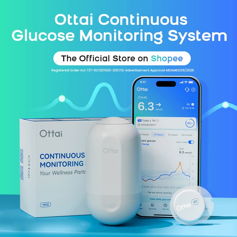 Ottai CGM Continuous Glucose Monitoring System 24h Real-time Glucose ...
