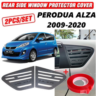 Perodua Alza Window Cover 3D Carbon OEM Rear Side Mirror Guard ...