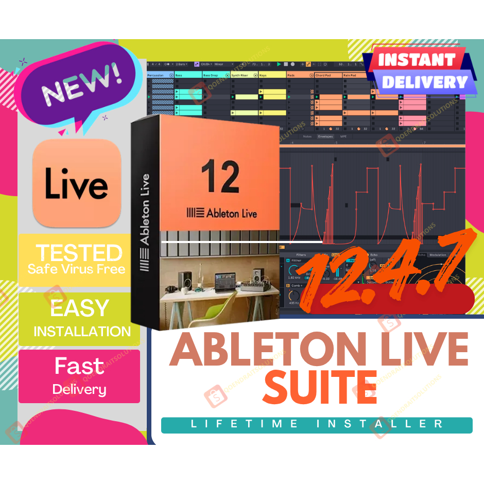 [INSTANT] Ableton Live Suite 𝘃𝟭𝟮.𝟒.𝟕 [+VIDEO Install Guide] For Windows ...