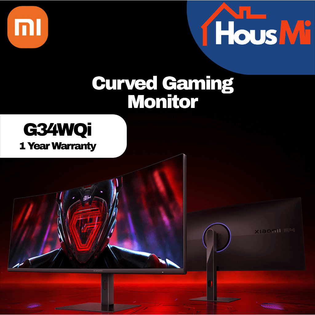 Xiaomi Curved Gaming Monitor G34WQi 34”WQHD 180Hz-1500R Golden ...