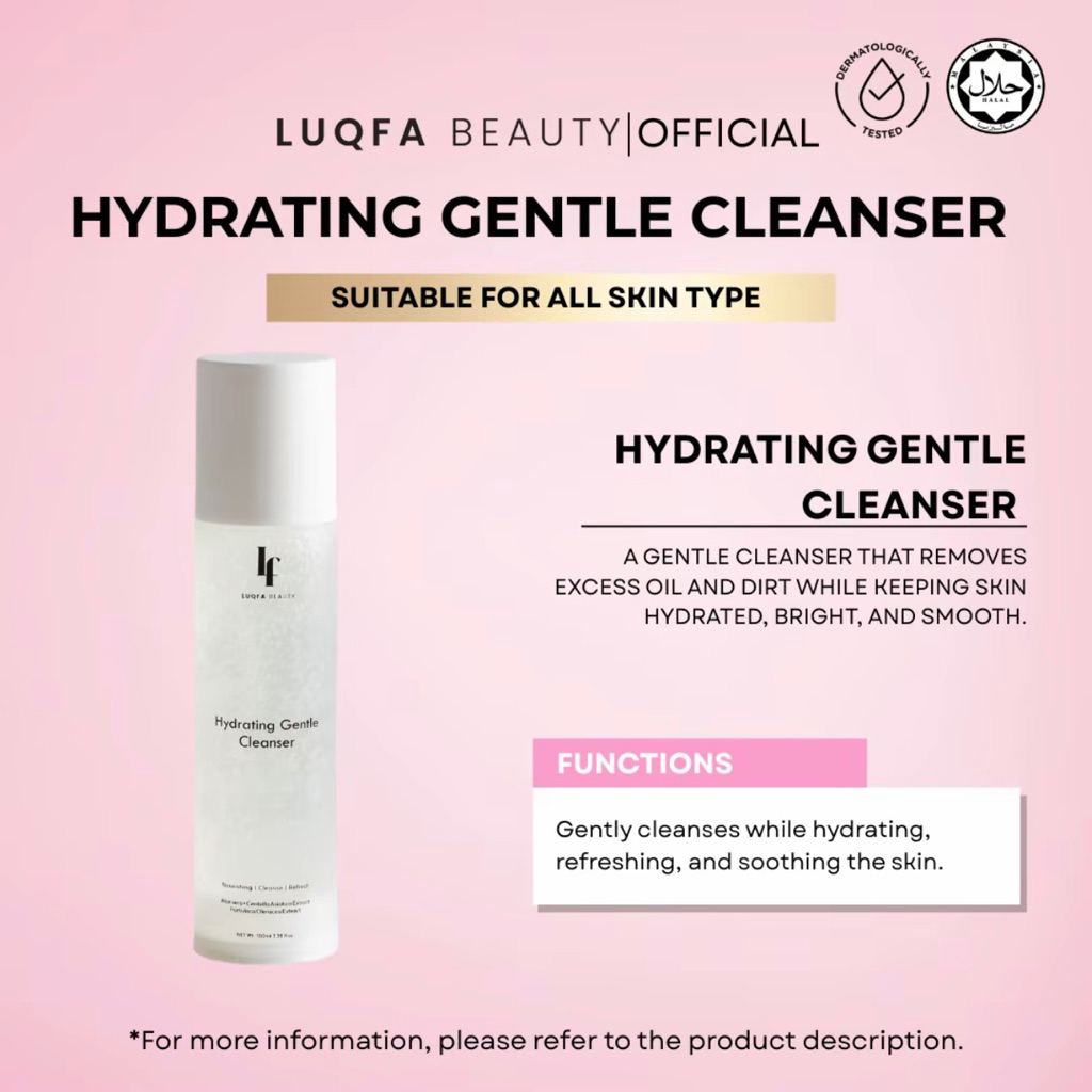 Luqfa Beauty Hydrating Gentle Cleanser Ori HQ luqfabeauty cleansing ...