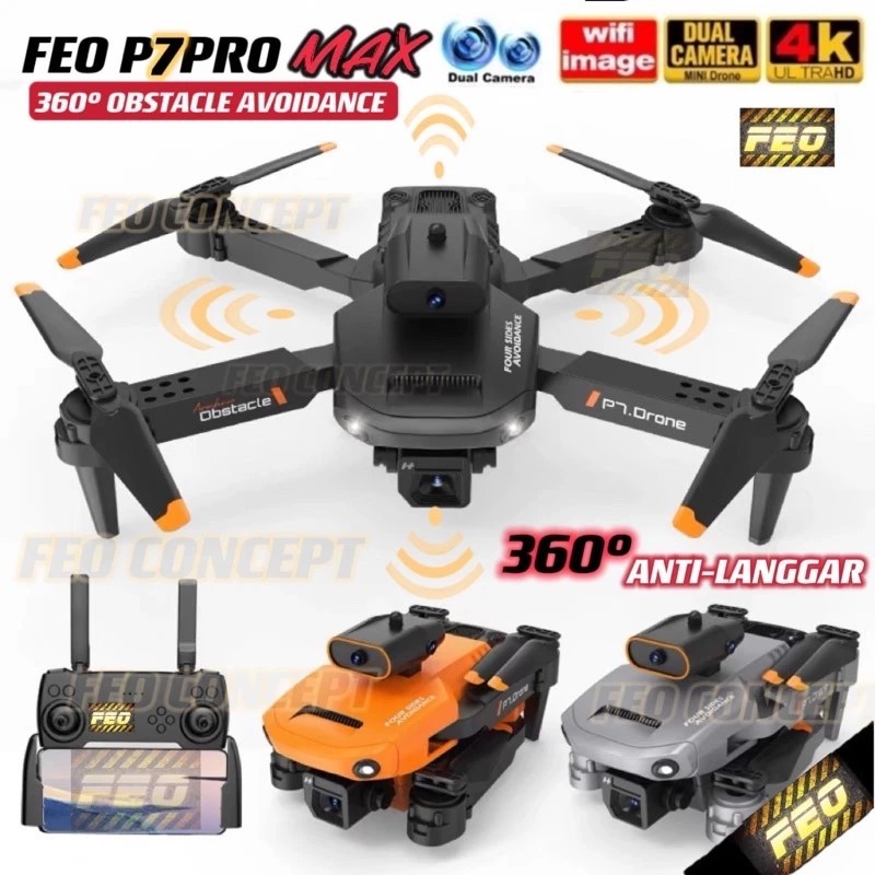 Drone P7 Pro MAX With 8K Dual Camera HD Aerial Photography RC Drone ...
