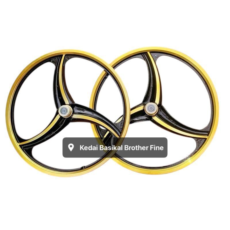 SPORT RIM gold 3 BATANG SABIT 20