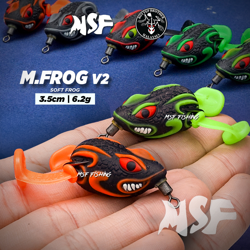 [MSF] Boytep M Frog V2 Soft Frog | 3.5cm 6.2g Umpan Tiruan Katak ...