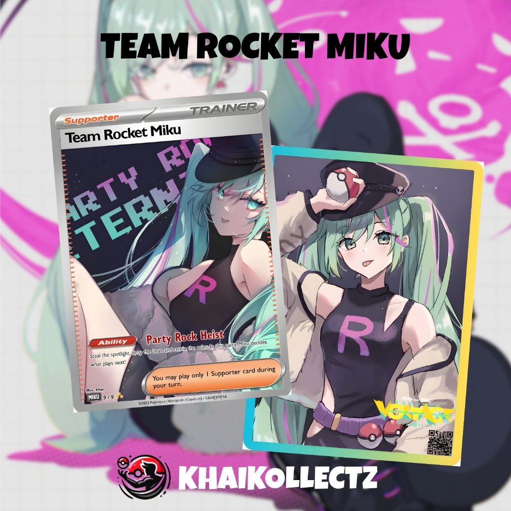 hatsune miku pokemon card KAYOU Trading Cards main image 1