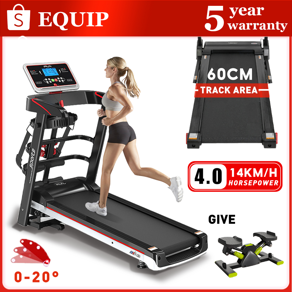 5.0HP Foldable Walking Treadmill Home Exercise Gym Equipment Run/Walk ...