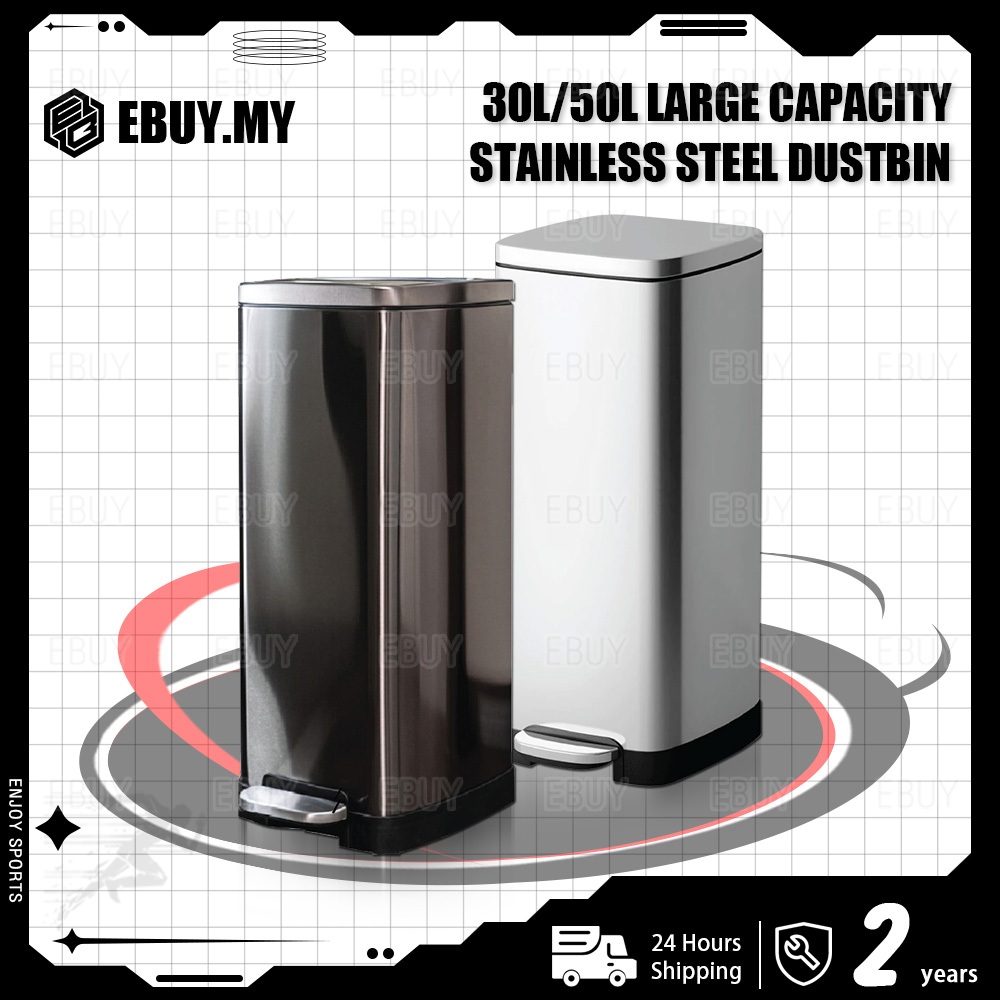 🔥2year warranty🔥Tong sampah besar Dustbin kitchen 30L high-capacity ...