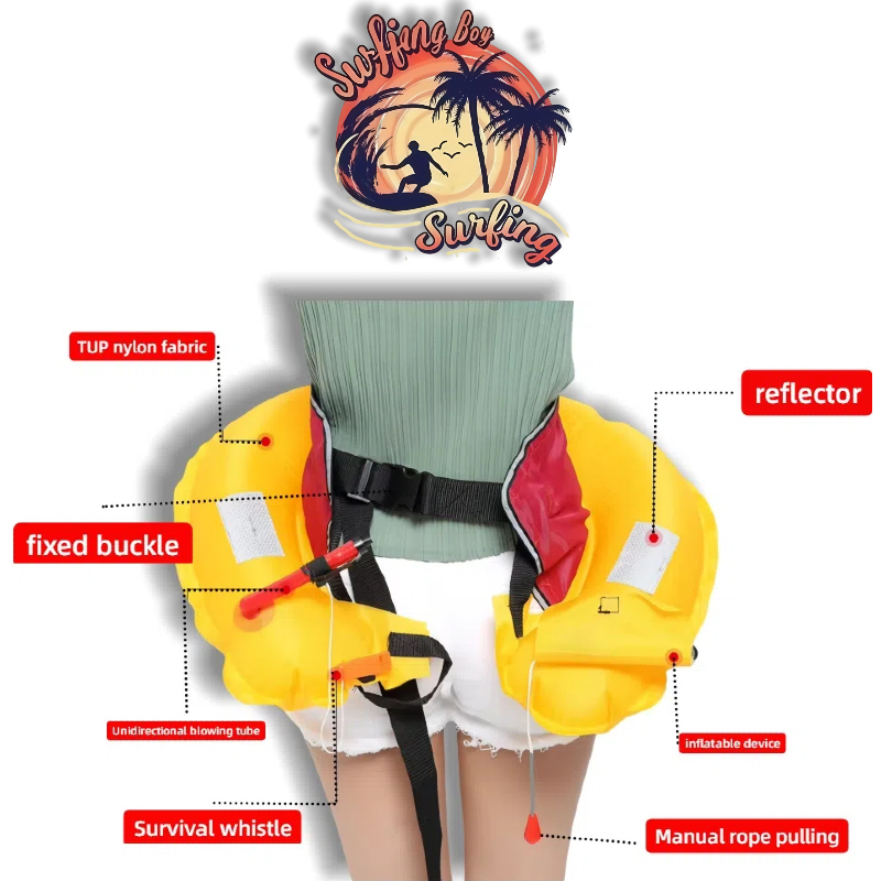 Portable emergency rescue equipment inflatable lifebuoy automatic ...