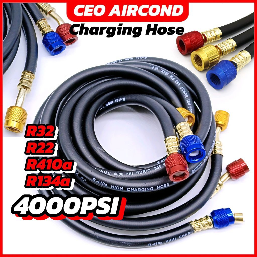 CEOapt Charging Hose R410a R32 R22 R134a Aircond Manifold Gauge Gas ...