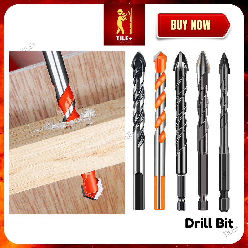 Tile+ Drill Bit Set Tile Concrete Brick Glass Plastic Drilling ...