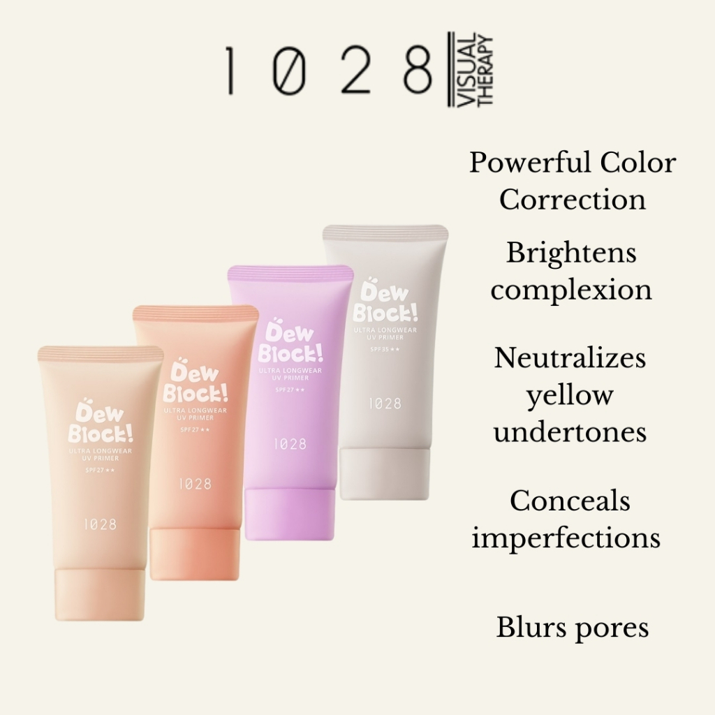 1028 Dew Block Ultra Longwear UV Primer [4 Colors] | Color correction ...