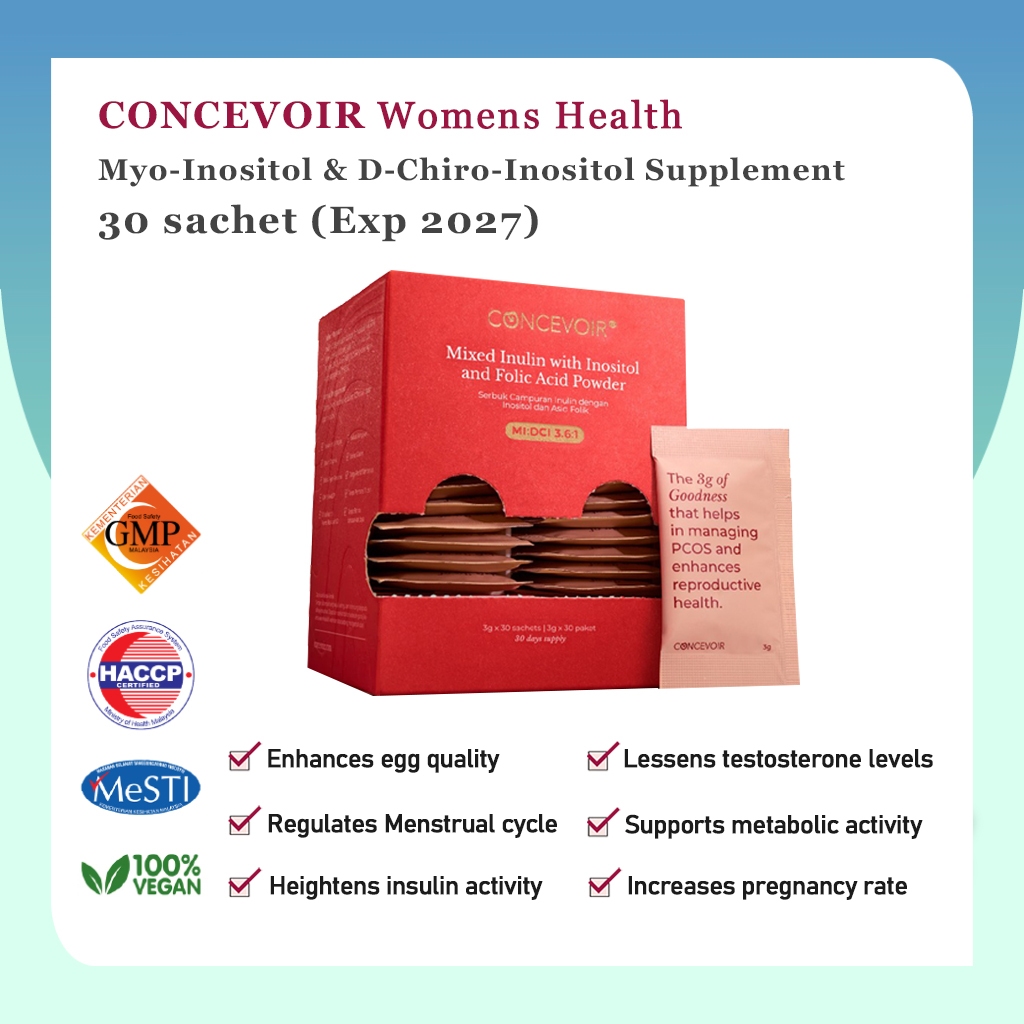 CONCEVOIR | Myo-Inositol & D-Chiro-Inositol Supplement (30 Sachets ...