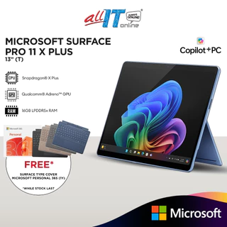 Microsoft Surface Pro 11 | Copilot+ PC | 13" LCD Touchscreen | Snapdragon® X Plus | 16GB Memory | 256GB/512GB SSD