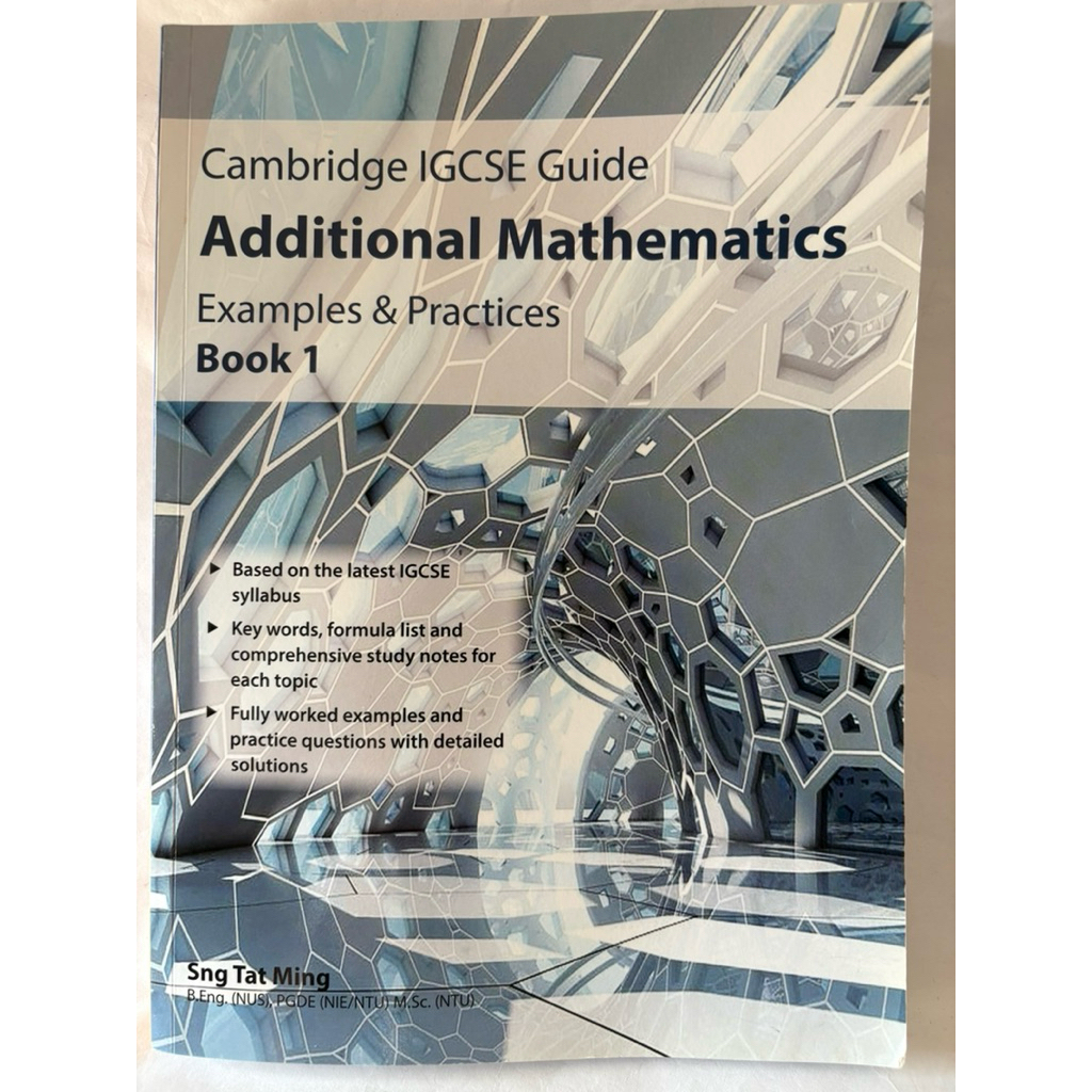 Cambridge IGCSE Guide Additional Mathematics Examples & Practices Book ...