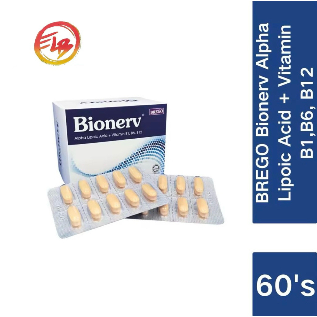 BIONERV 60S BEST SELLER!! (Alpha Lipoic Acid + Vitamin B1, B6 & B12 ...