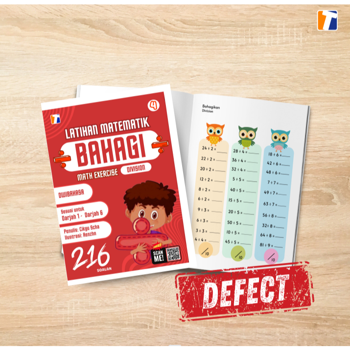 DEFECT BOOK (TOPIC DIVIDE) | Shopee Malaysia