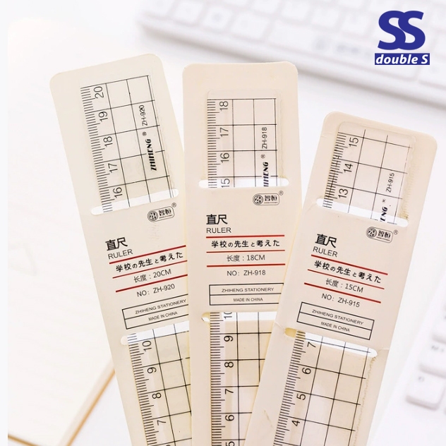 Muji Style Ruler Transparent 15/18/20cm / Geometry Maths Drawing ...