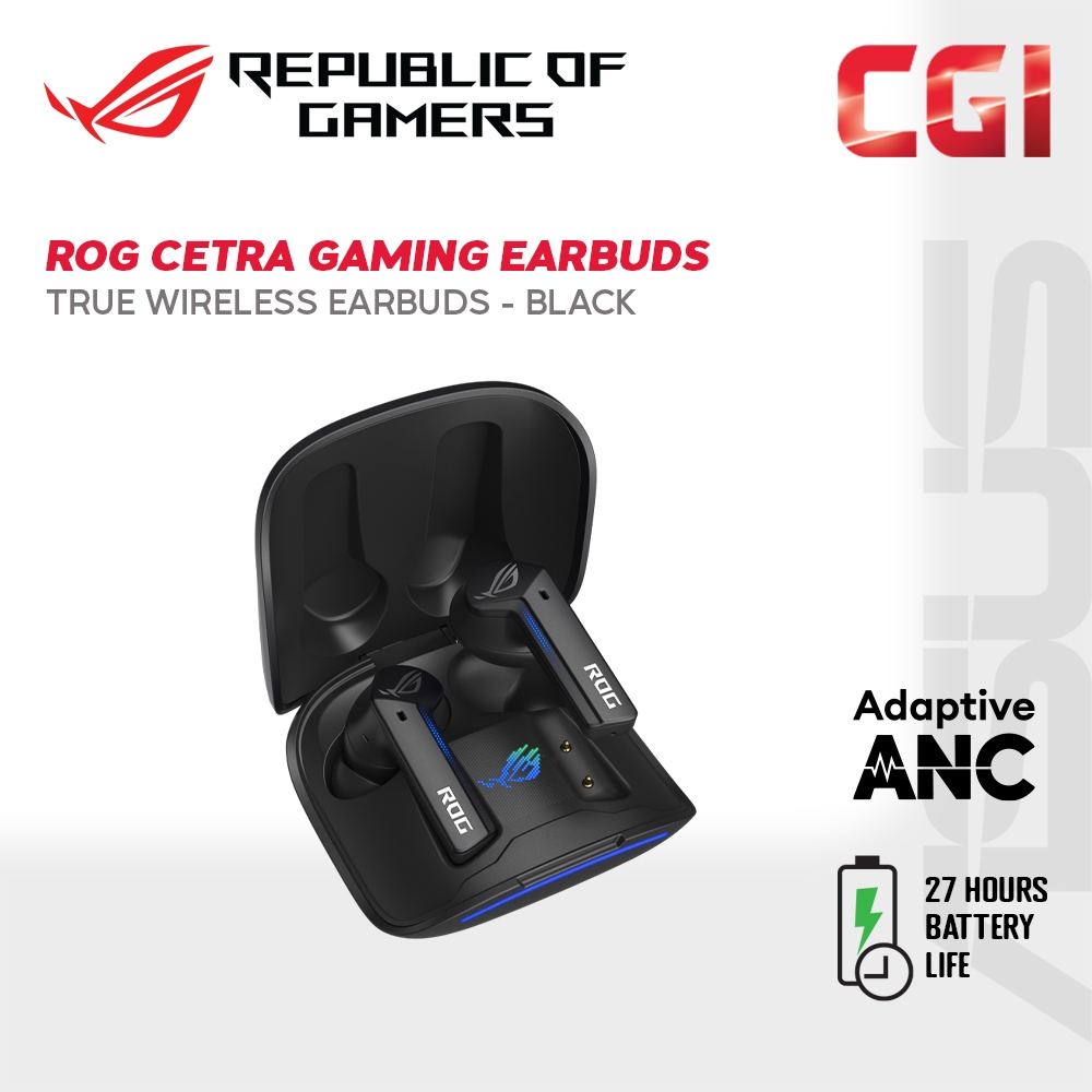 Asus ROG Cetra True Wireless Gaming Headphone with Wireless Charging ...