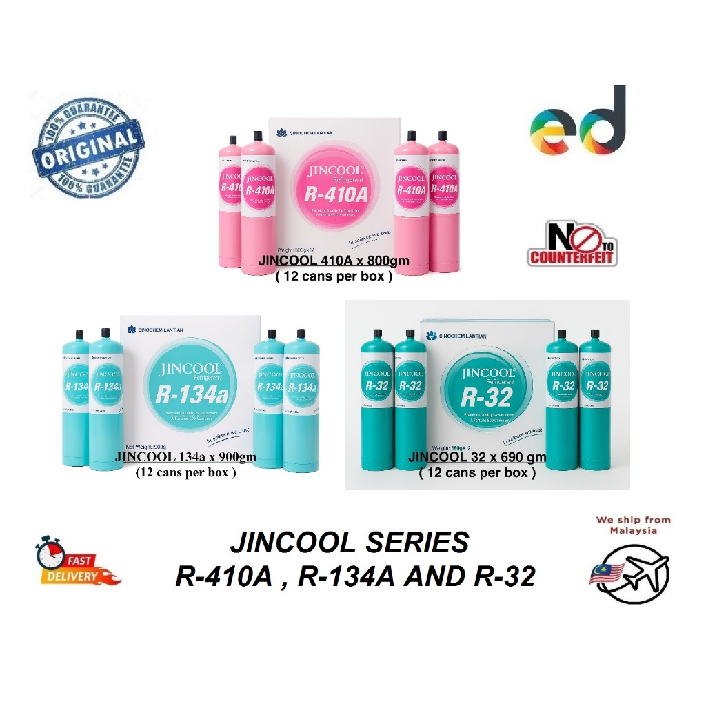 JINCOOL BABY GAS / REFRIGERATION GAS R32/R410A/R134A/ (FOR AIR ...