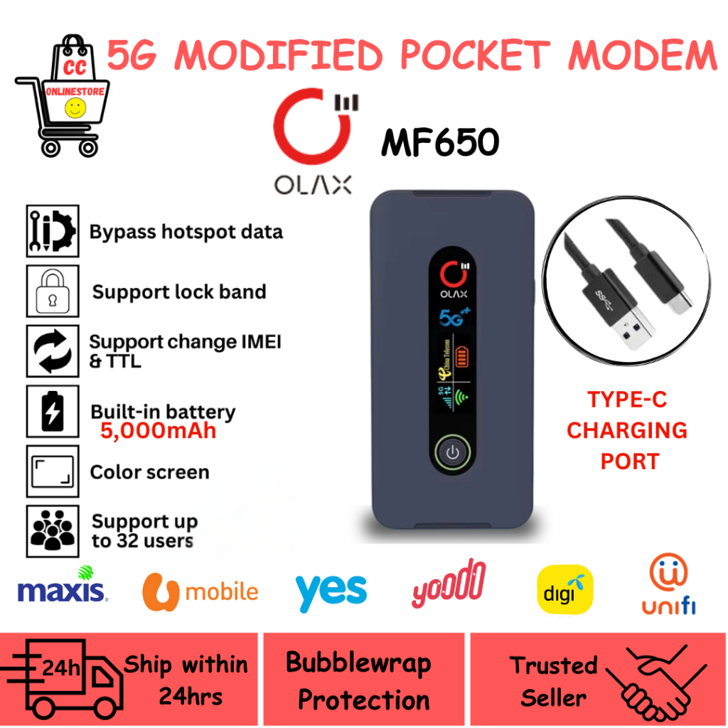 NEXGEN MF650L 5G MODIFIED POCKET MODEM UNLIMITED INTERNET HOTSPOT WITH ...