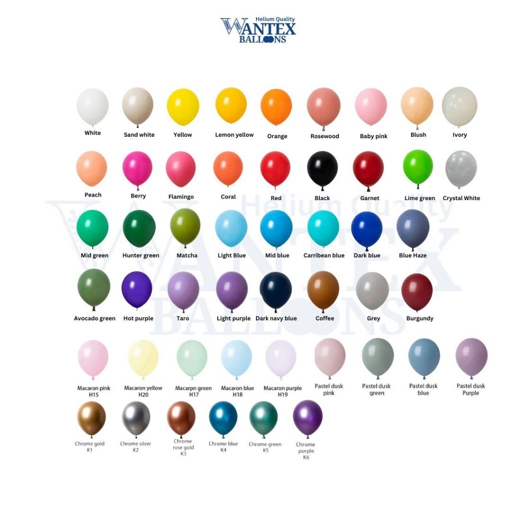 5 Inch Wantex Balloons (100pcs/pack) | Shopee Malaysia