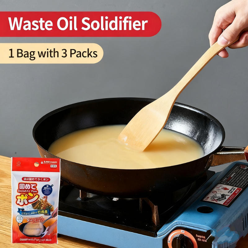Kokubo Waste Oil Hardener – 12-Pack Cooking Oil Coagulant For Tempura & Kitchen Oil Disposal-487060