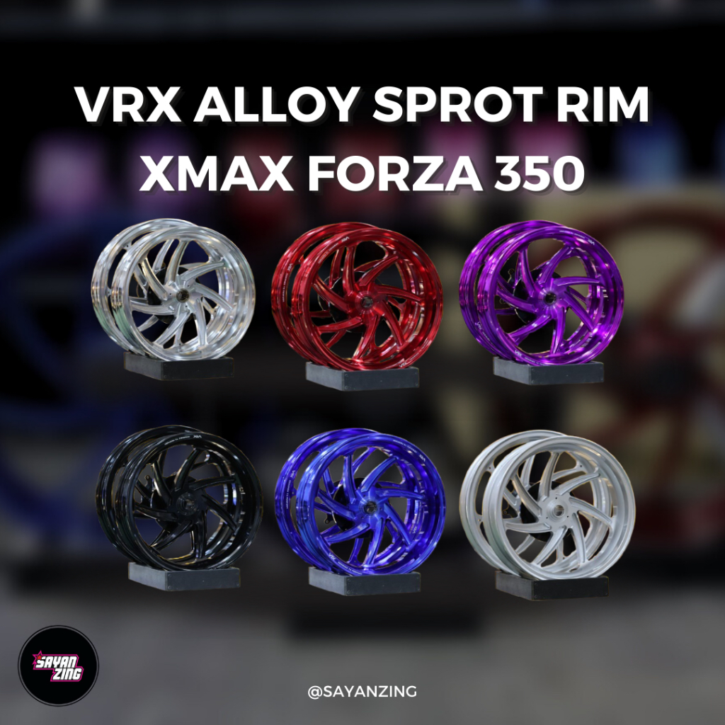 VRX CNC RIM FOR XMAX (7 SPOKE) FORZA 350 (6 SPOKE) | Shopee Malaysia