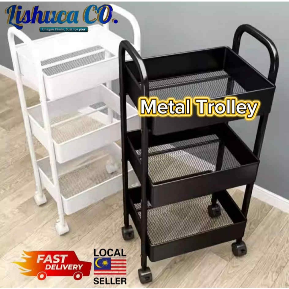 Local Seller Metal Trolley Storage Multilayer Trolley Rack Movable ...