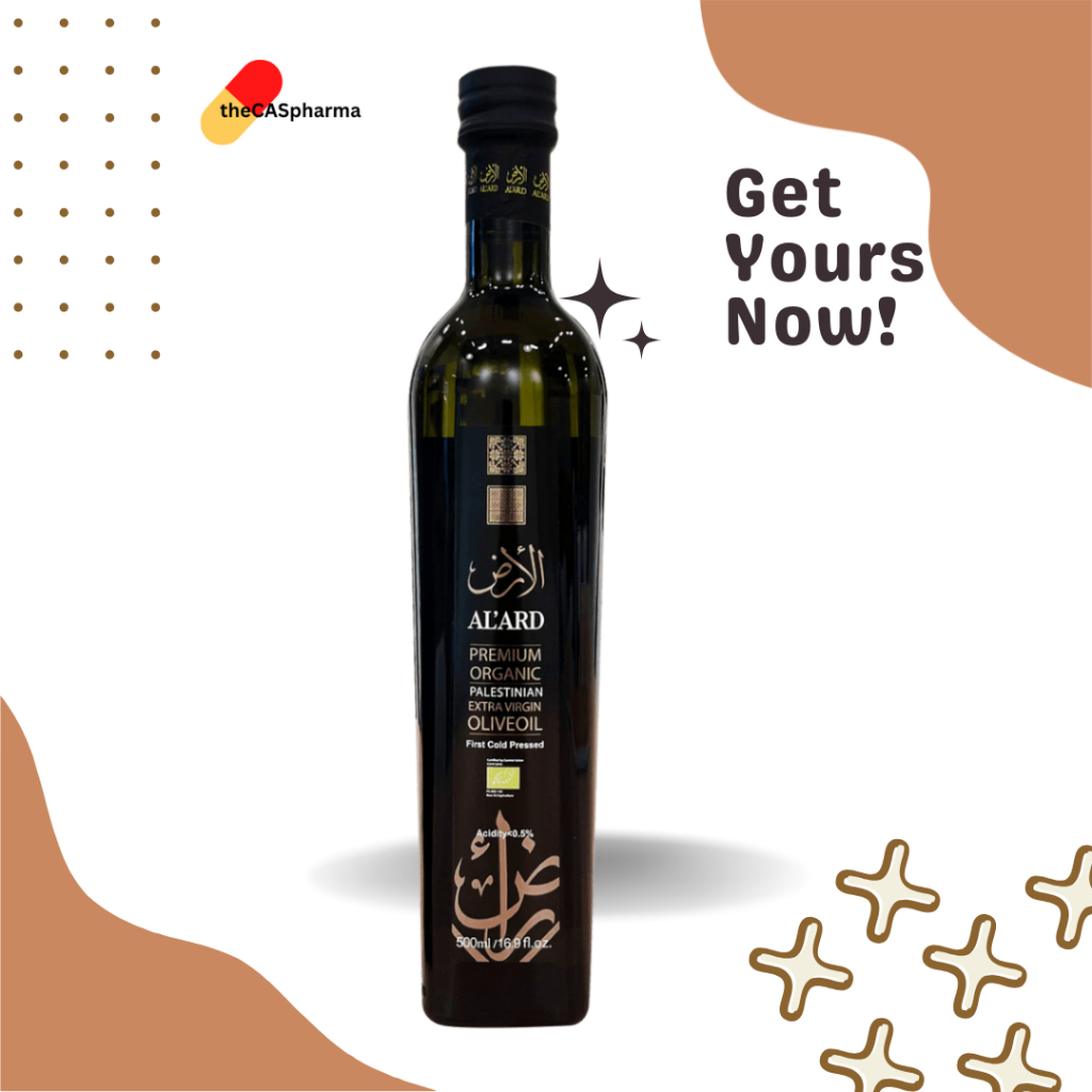 AL ARD PREMIUM ORGANIC Extra Virgin Olive Oil Original Palestine CANAAN ...