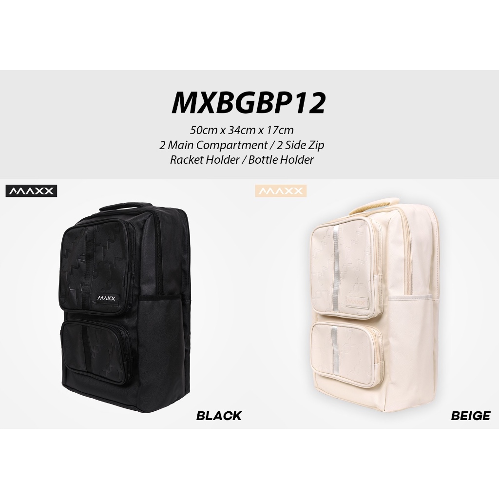 MAXX MXBGBP12 Backpack Badminton Racket Original Authentic | Shopee ...