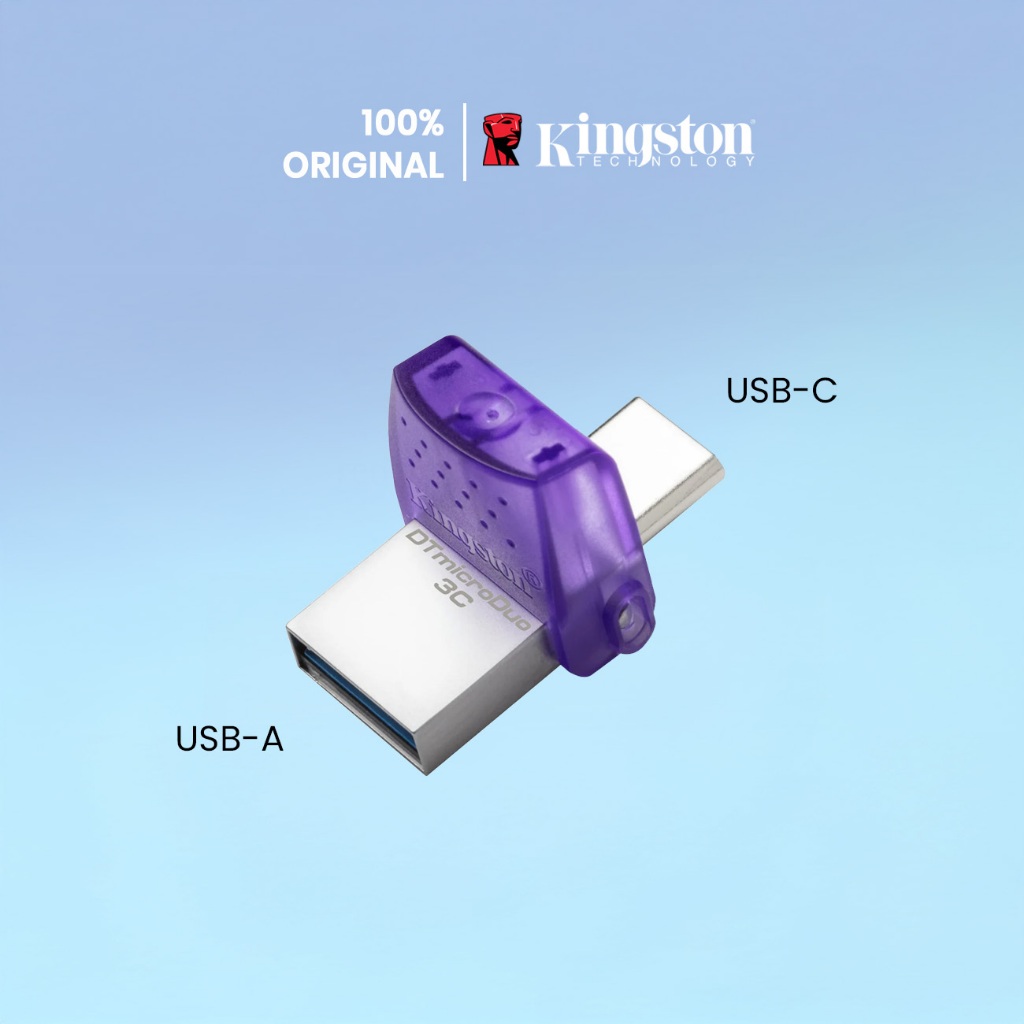 Kingston DataTraveler® mircoDuo 3C 200MB/s Dual USB-A+USB-C Flash Drive ...