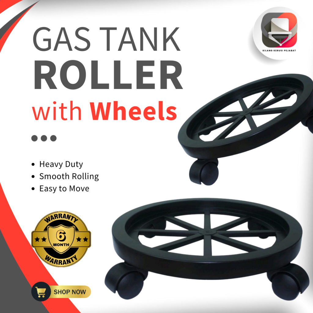 Kaki Roda Gas / Tapak Roda Pasu Bunga / Gas Tank Roller Stand With ...