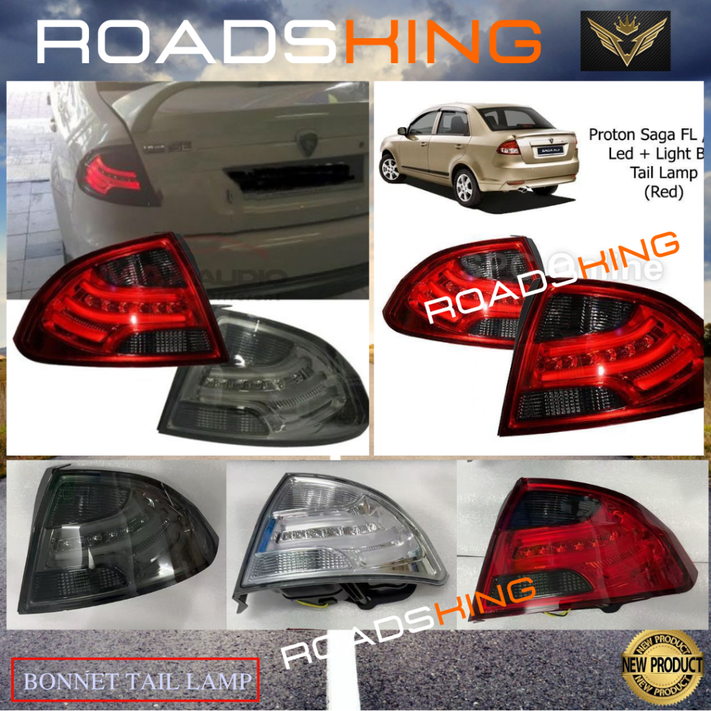 PROTON SAGA FLX FL REAR BUMPER TAIL LAMP BRAKE LIGHT RUNNING SIGNAL ...