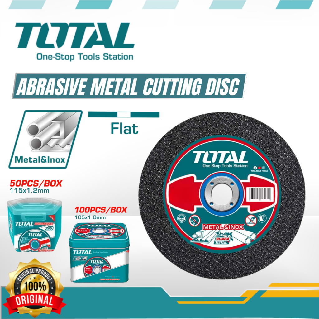 TOTAL TAC22110550 (50PCS) / TAC210105100 (100PCS) Set Cakera Pemotong ...