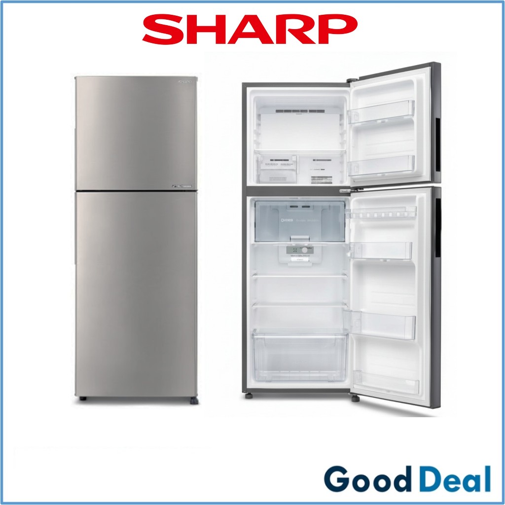 家具 sharp 410l Sharp 410L 2 Door Refrigerator [SJ4122MSS] (Silver) [SJ4122MSS