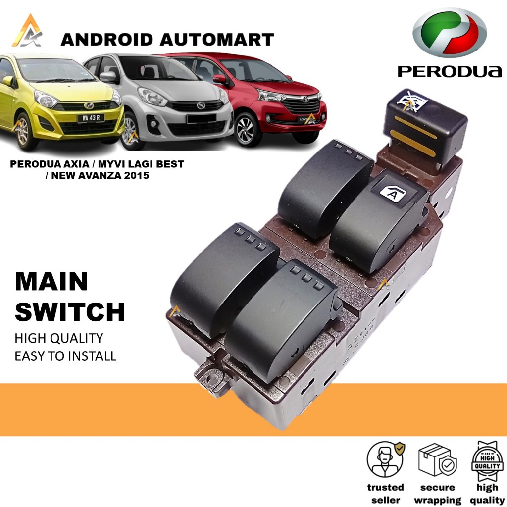 ORIGINAL PERODUA AXIA / MYVI LAGI BEST / NEW AVANZA 2015 MAIN SWITCH ...