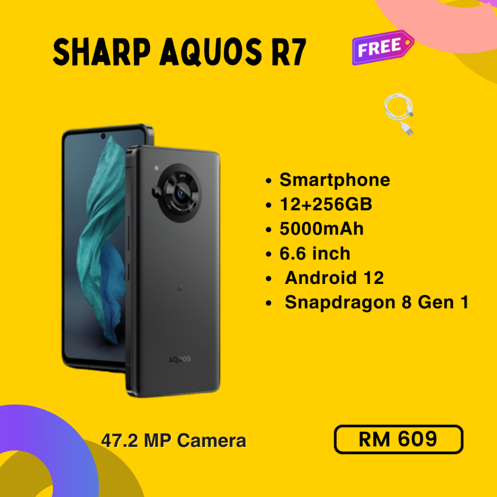 Sharp AQUOS R7 (12+256GB) Original Second | Shopee Malaysia