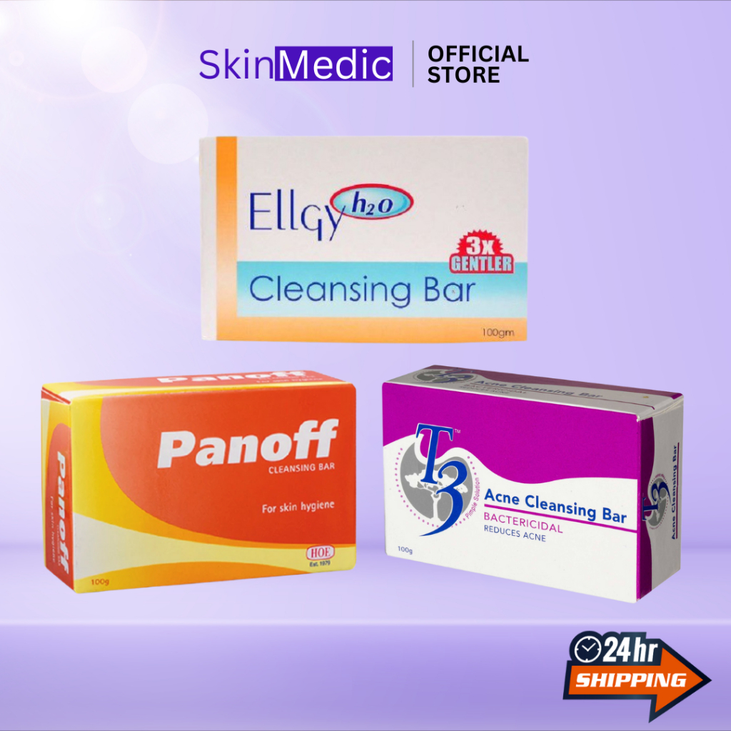 Panoff Cleansing Bar Soap / T3 Acne Cleansing Bar / Ellgy H2O Cleansing ...